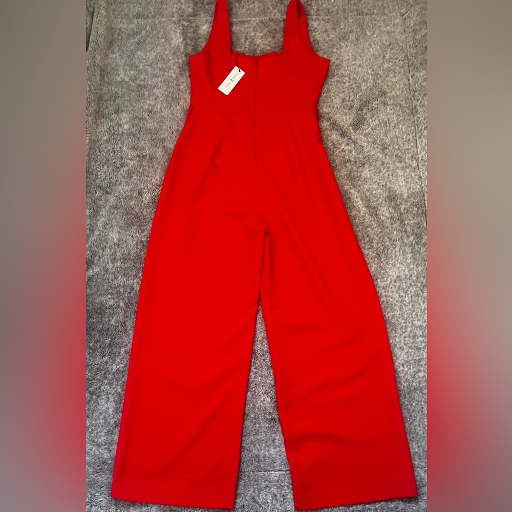 Elegant Red Women's Jumpsuit